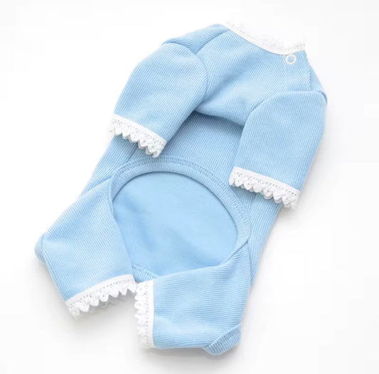 laced cotton pjs